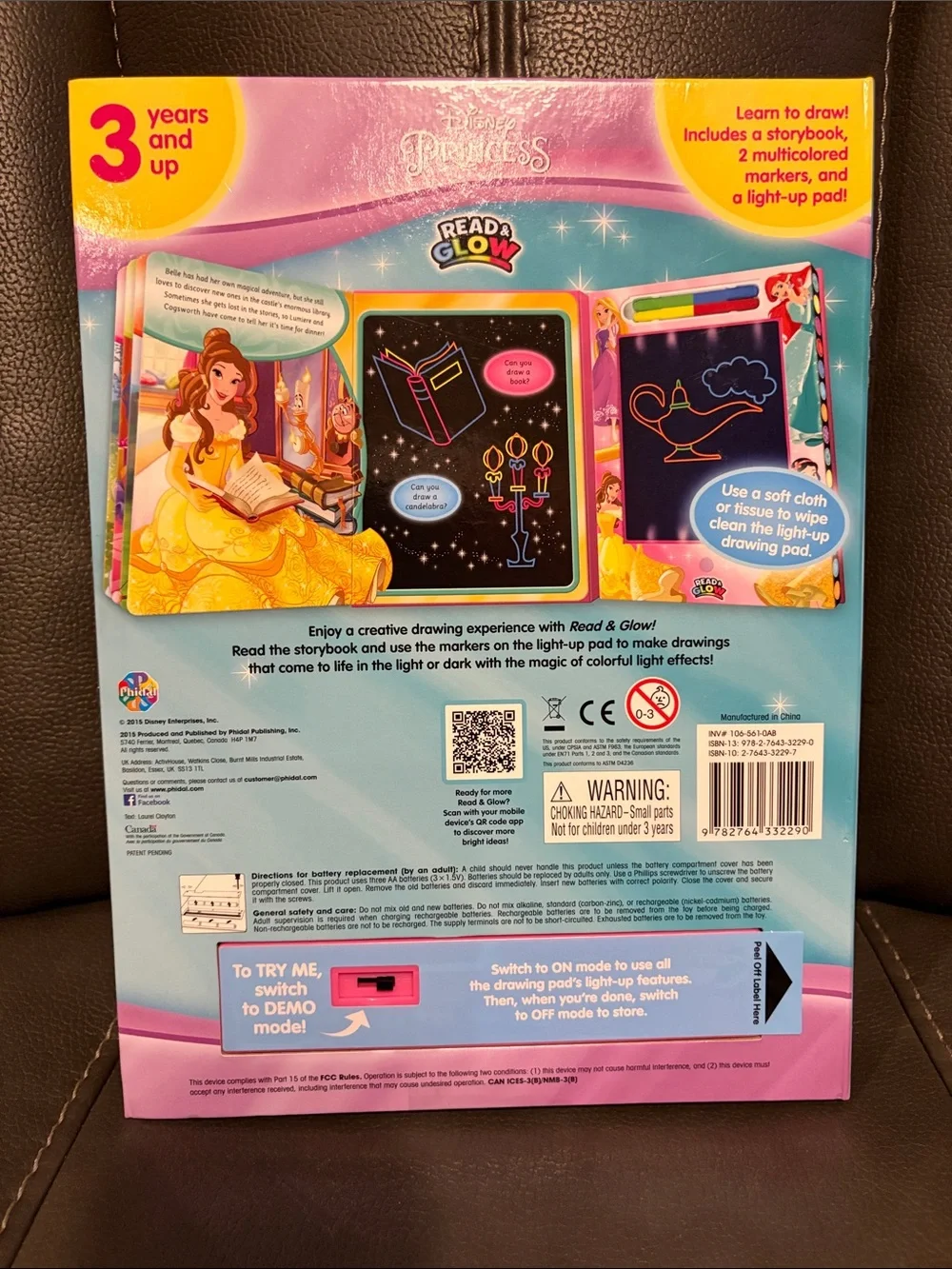 Disney Princess Read & Glow Light-Up Drawing Pad and Storybook